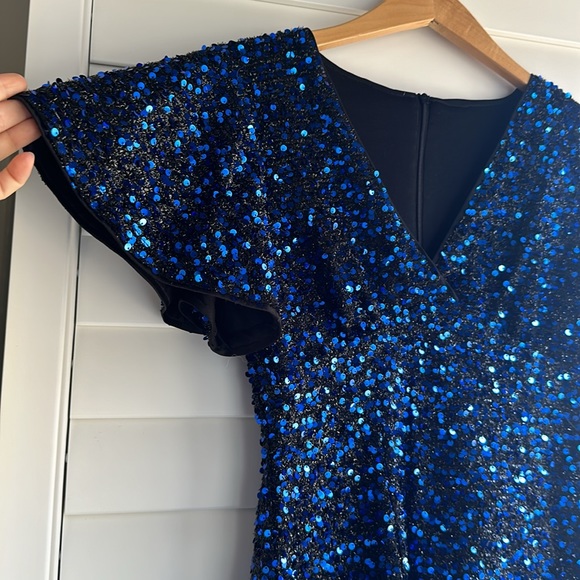 Blue SHEIN Sequin Dress - Picture 3 of 7